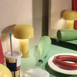 Bellhop portabel bordslampa gul