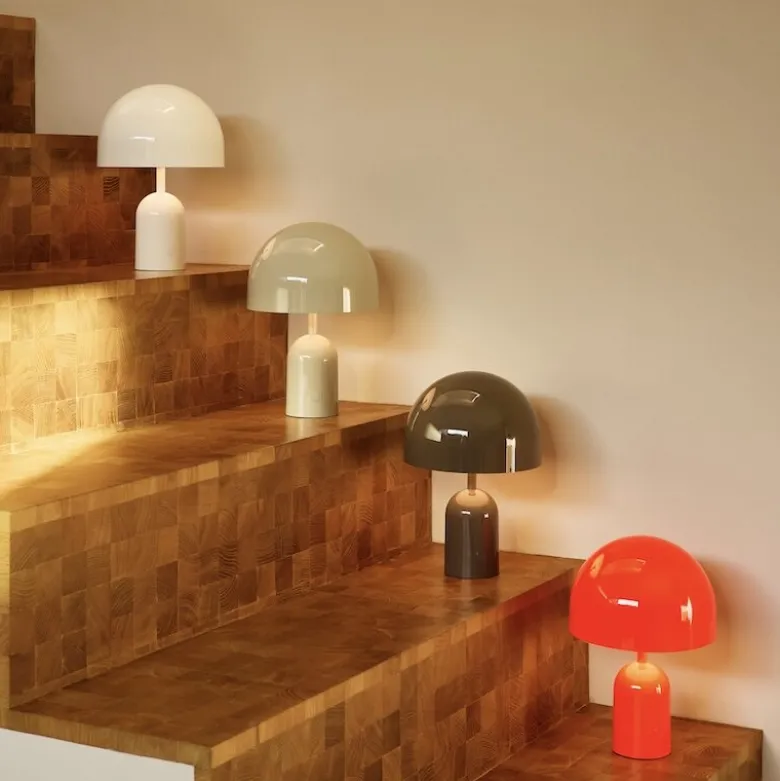 Bell portabel bordslampa grå