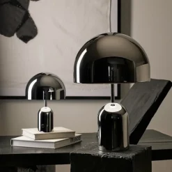 Bell portabel bordslampa silver