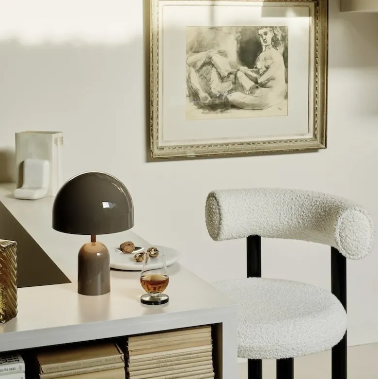 Bell portabel bordslampa Taupe