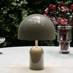 Bell portabel bordslampa Taupe