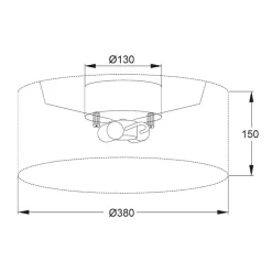 Bendir plafond vit