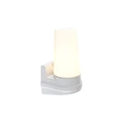Bernadotte vägglampa opalglas/vit IP44