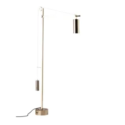 BH 23 Bauhaus golvlampa nickel