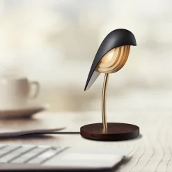 Bird bordslampa onyx black