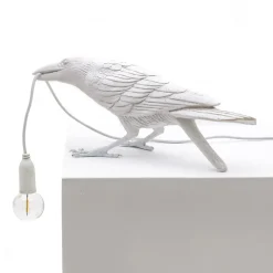 Bird Lamp Playing bordslampa vit
