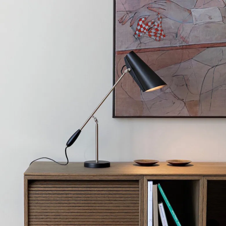 Birdy Bordslampa svart/stål