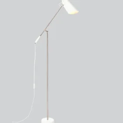 Birdy Golvlampa vit/stål
