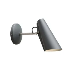 Birdy Short Vägglampa grå/stål