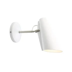 Birdy short Vägglampa vit/stål