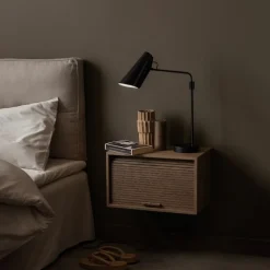 Birdy swing Bordslampa svart/stål