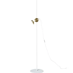 Blend 150 Floor lamp Traffic white, brass