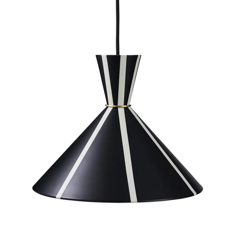 Bloom taklampa black noir warm white stripes
