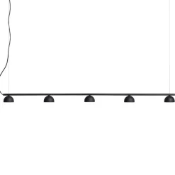 Blush rail 5 taklampa svart