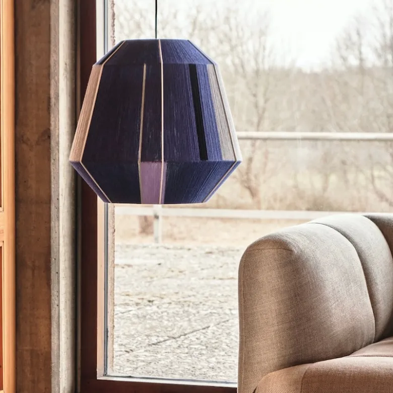 Bonbon Ø50 skärm tak-/bordslampa blå toner
