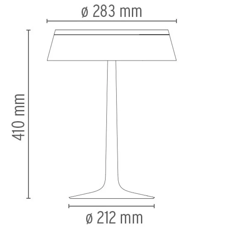 Bon Jour Bordslampa krom