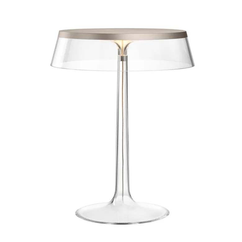 Bon Jour Bordslampa matt krom