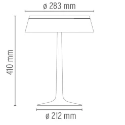 Bon Jour Bordslampa vit