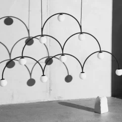 Bounce 169 Pendant lamp Black, opal