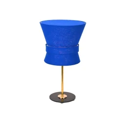 Bow bordslampa rå mässing/midnight blue