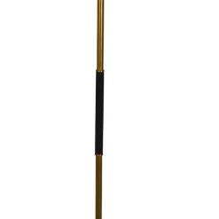Bow liten golvlampa rå mässing midnight blue
