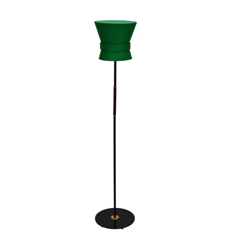 Bow liten golvlampa svart/emerald green