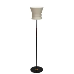 Bow liten golvlampa svart/white cream