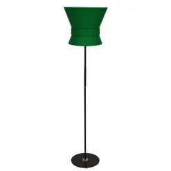 Bow stor golvlampa svart/emerald green