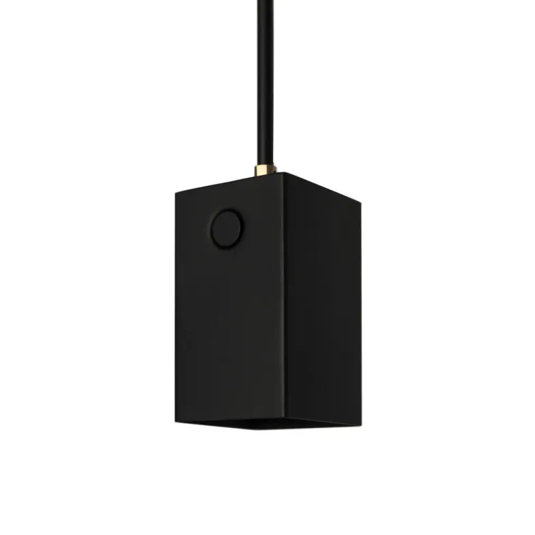 Box taklampa svart