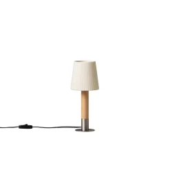 Básica Mínima bordslampa natural ribbon /nickel