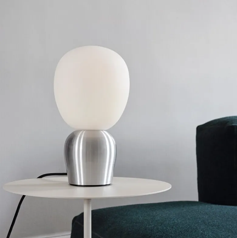 Buddy bordslampa Brushed alu/opal glass