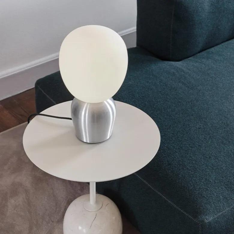 Buddy bordslampa Brushed alu/opal glass