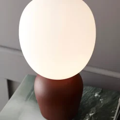Buddy bordslampa mörk roströd/opal