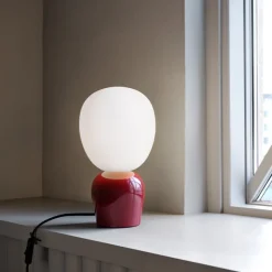 Buddy bordslampa Wine Red/opal glass