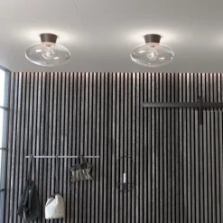 Bullo XL Plafond Ø38 Oxid/Klarglas