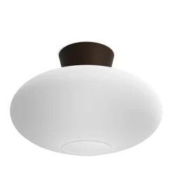 Bullo XL Plafond Ø38 Oxid/Opalglas