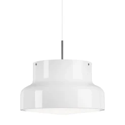Bumling Ø400 taklampa ringraster vit