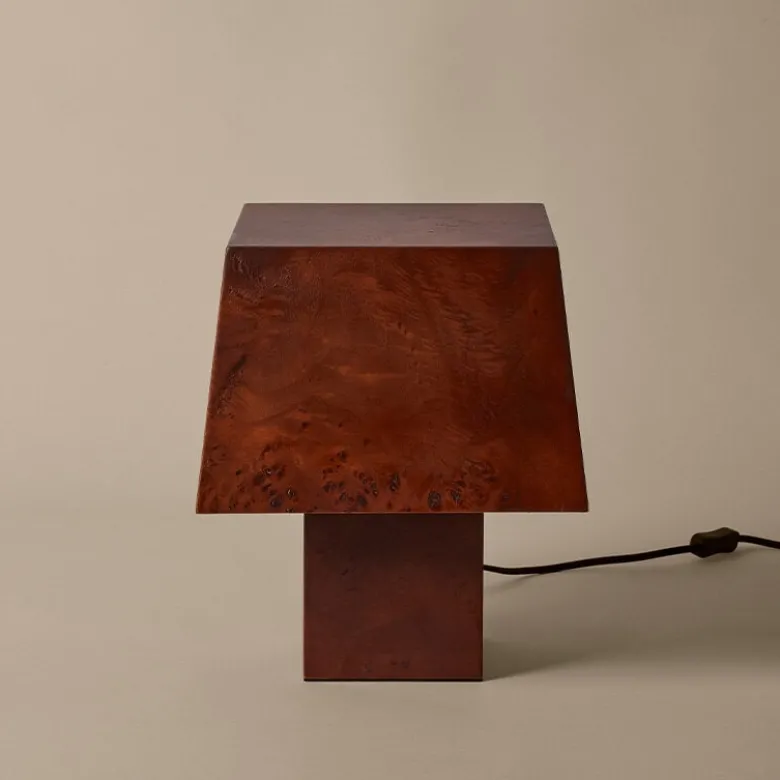 Burl Bordslampa Mörkfärgad vril