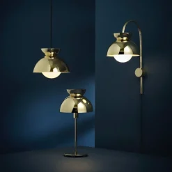 Butterfly vägglampa brass