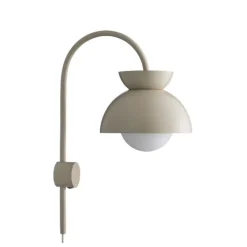 Butterfly vägglampa matt tan grey