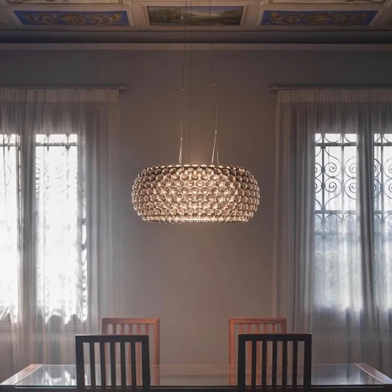 Caboche plus grande taklampa dimbar transparent