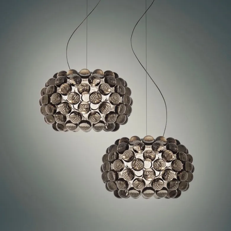 Caboche plus piccola taklampa grå