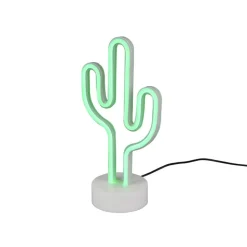 Cactus bordslampa vit/grön