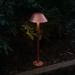 Cake utomhuslampa hög rå koppar