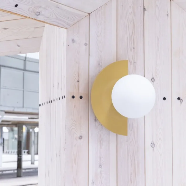 Candy big circle 180 L vägglampa Sandcastle Ochre