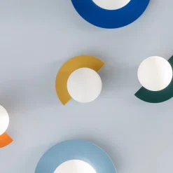 Candy big circle 360 L vägglampa Scandi Blue