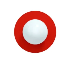 Candy big circle 360 L vägglampa Strawberry Red