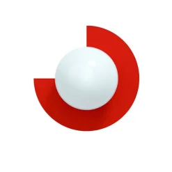 Candy big circle 270 L vägglampa Strawberry Red