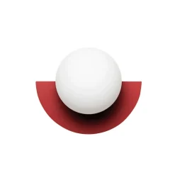 Candy big circle 180 L vägglampa Strawberry Red