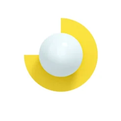 Candy big circle 270 L vägglampa Sunshine Yellow